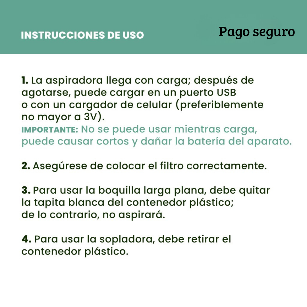 Aspiradora Pro 3 en 1® + Mini mopa DE REGALO