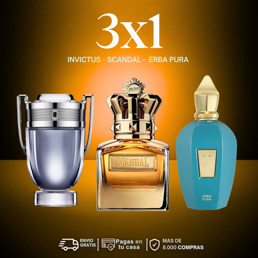 3x1 Erba Pura x Scandal x Invictus