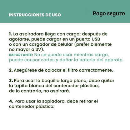 Aspiradora Pro 3 en 1® + Mini mopa DE REGALO